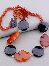 картинка Бусы Агат Сердолик 63 см от магазина Wolves