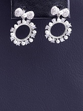 картинка Серьги 'XUPING' Майорка (родий) от магазина Wolves