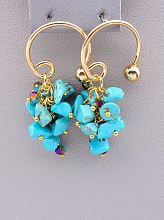 картинка Серьги 'Stainless Steel' Бирюза от магазина Wolves