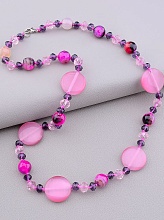 картинка Бусы Агат Кошачий глаз 50 см от магазина Wolves