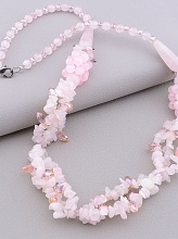 картинка Бусы Розовый кварц Сrystal 60 см от магазина Wolves