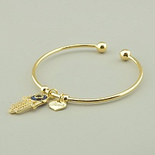 картинка Браслет 'Saiya' Фианит 16 см (позолота 18к (лимонная)) от магазина Wolves