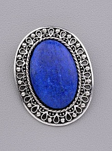 картинка Брошь Лазурит 45x35мм от магазина Wolves