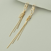 картинка Серьги 'XUPING' Фианит (позолота 18к) от магазина Wolves