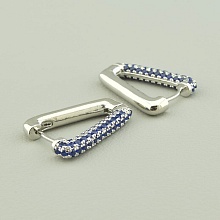 картинка Серьги Фианит (родий) от магазина Wolves