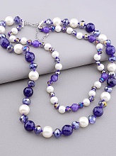 картинка Бусы Агат Майорка Чешский хрусталь 50 см от магазина Wolves