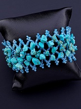 картинка Браслет 'SUNSTONES' Бирюза 26 7 г от магазина Wolves