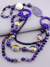 картинка Бусы Агат Чешский хрусталь 65 см от магазина Wolves