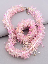 картинка Бусы+Браслет Розовый кварц 45 см от магазина Wolves