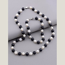 картинка Бусы+Браслет Агат Жемчуг 43 см от магазина Wolves