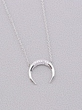 картинка Подвеска 'Saiya' Фианит 42 см (родий) от магазина Wolves