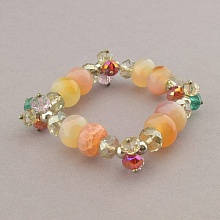 картинка Браслет Агат Чешский хрусталь 18 см от магазина Wolves