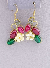 картинка Серьги 'Hand Made' Агат Бижутерный сплав4 6 г от магазина Wolves