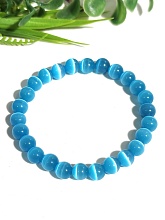 картинка Элитный Браслет Кошачий глаз (голубой) на резинке от магазина Wolves