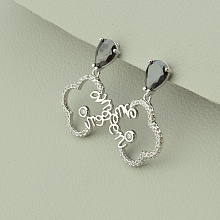 картинка Серьги 'XUPING' Фианит (родий) от магазина Wolves