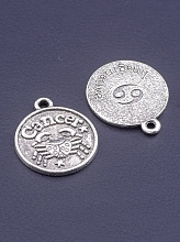 картинка Кулон Металл 20x17x1мм от магазина Wolves