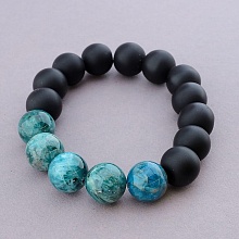 картинка Браслет 'SUNSTONES' Апатит Шунгит 18 см от магазина Wolves