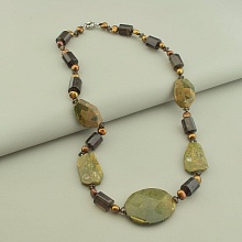 картинка Бусы Яшма Раухтопаз 55 см от магазина Wolves