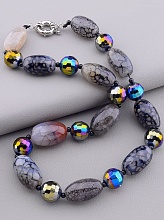 картинка Бусы Агат Чешский хрусталь 52 см от магазина Wolves