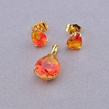 картинка Серьги+Кулон 'XUPING' Фианит  (позолота 18к) от магазина Wolves