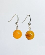 картинка Элитные Серьги Агат (Жёлтый) №1 от магазина Wolves