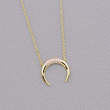 картинка Подвеска 'Saiya' Фианит 42 см (позолота 18к (лимонная)) от магазина Wolves