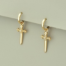 картинка Серьги 'XUPING' Фианит (позолота 18к) от магазина Wolves