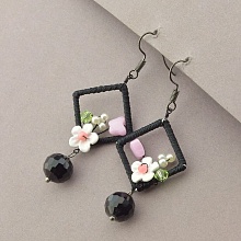 картинка Серьги 'SUNSTONES' Чешский хрусталь Майорка от магазина Wolves