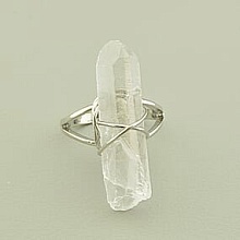 картинка Кольцо Горный хрусталь 30x7мм от магазина Wolves