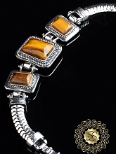 картинка Браслет Тигровый глаз 18 см от магазина Wolves