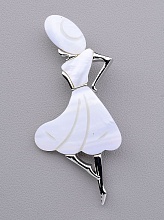 картинка Брошь Перламутр 85x40мм от магазина Wolves