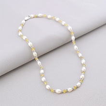 картинка Бусы Жемчуг Чешский хрусталь 42 см от магазина Wolves