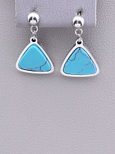 картинка Серьги 'Stainless Steel' Бирюза от магазина Wolves