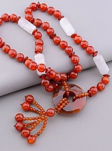 картинка Бусы Сердолик Горный хрусталь 80 см от магазина Wolves