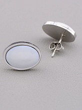 картинка Серьги Перламутр 16x11мм от магазина Wolves