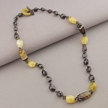 картинка Бусы Агат Гранат Цитрин 60 см от магазина Wolves