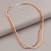 картинка Подвеска 'SUNSTONES' Циркон Серебро(925) 40 см от магазина Wolves