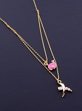 картинка Подвеска 'XUPING' Фианит 43 см (позолота 18к) от магазина Wolves