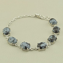 картинка Браслет Обсидиан 19 см от магазина Wolves