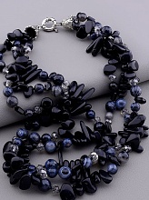 картинка Бусы Агат Чешский хрусталь 52 см от магазина Wolves