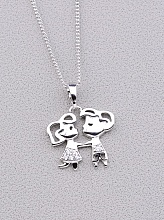 картинка Подвеска 'XUPING' Фианит 45 см (родий) от магазина Wolves