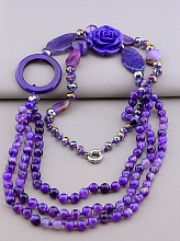 картинка Бусы Агат Полимерная глина 95 см от магазина Wolves