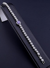 картинка Браслет 'XUPING' Фианит 19 см (родий) от магазина Wolves