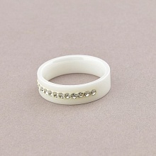 картинка Кольцо Керамика Фианит от магазина Wolves