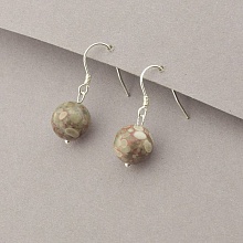 картинка Серьги 'SUNSTONES' Яшма Серебро(925) от магазина Wolves