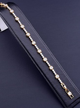 картинка Браслет 'XUPING' Фианит 17 см (позолота 18к) от магазина Wolves