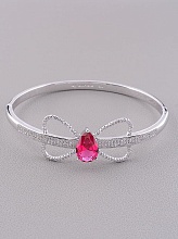 картинка Браслет 'XUPING' Фианит 17 см (родий) от магазина Wolves