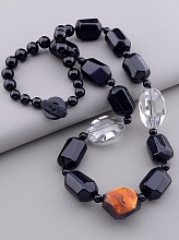 картинка Бусы Агат Горный хрусталь 65 см от магазина Wolves