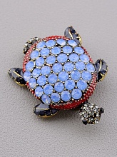 картинка Брошь Фианит 35x25мм от магазина Wolves