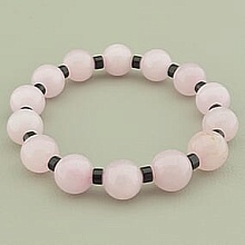 картинка Браслет 'SUNSTONES' Розовый кварц Агат 18 см от магазина Wolves